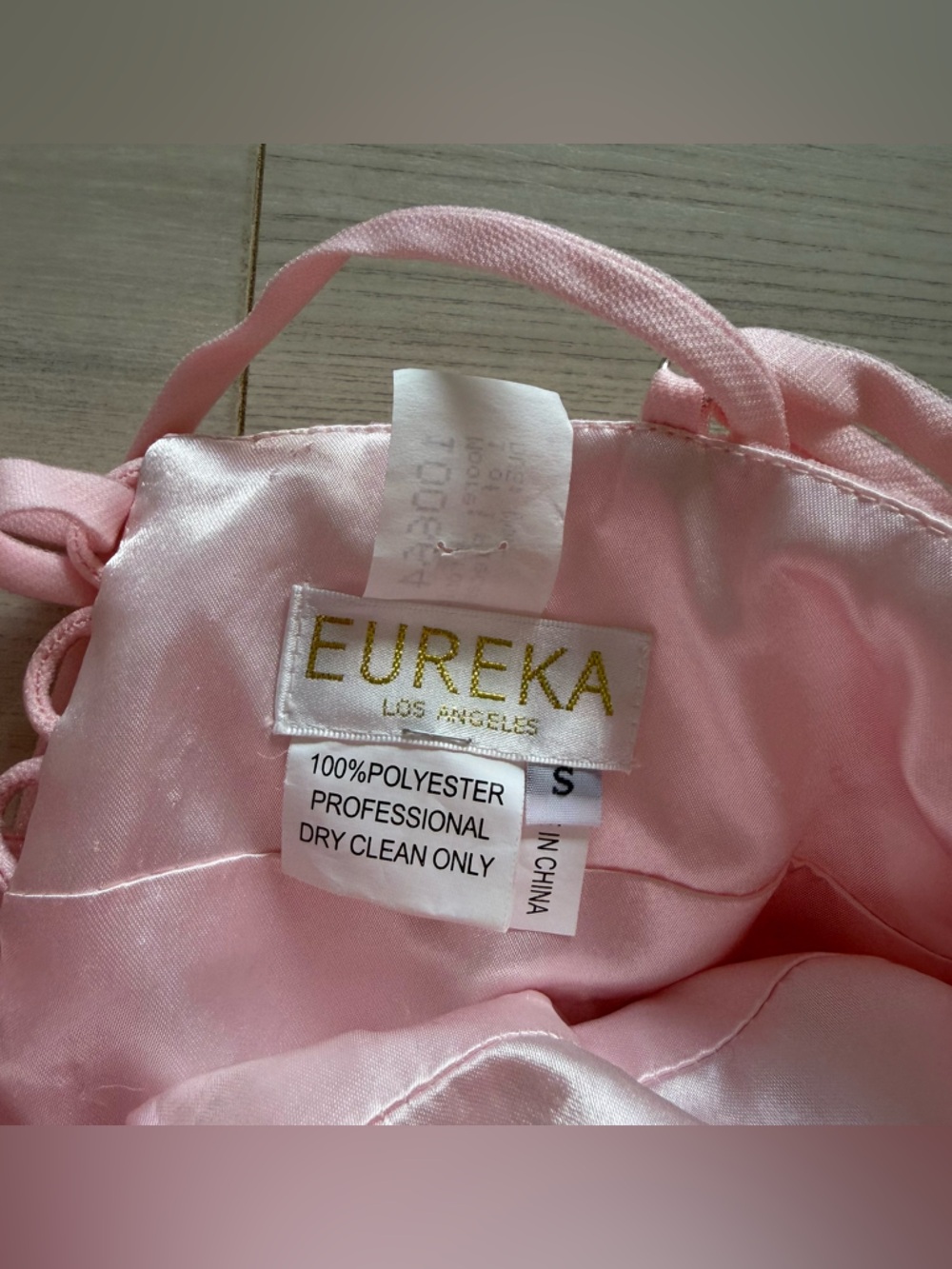 Eureka Pink Ruffle Tulle Mini Dress with Spaghetti Straps - Picture 2 of 3
